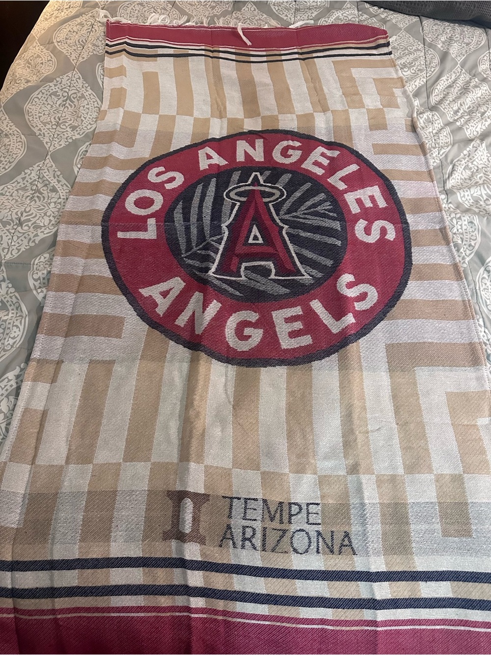 Los Angeles Angels Red Logo Shaw game giveaway